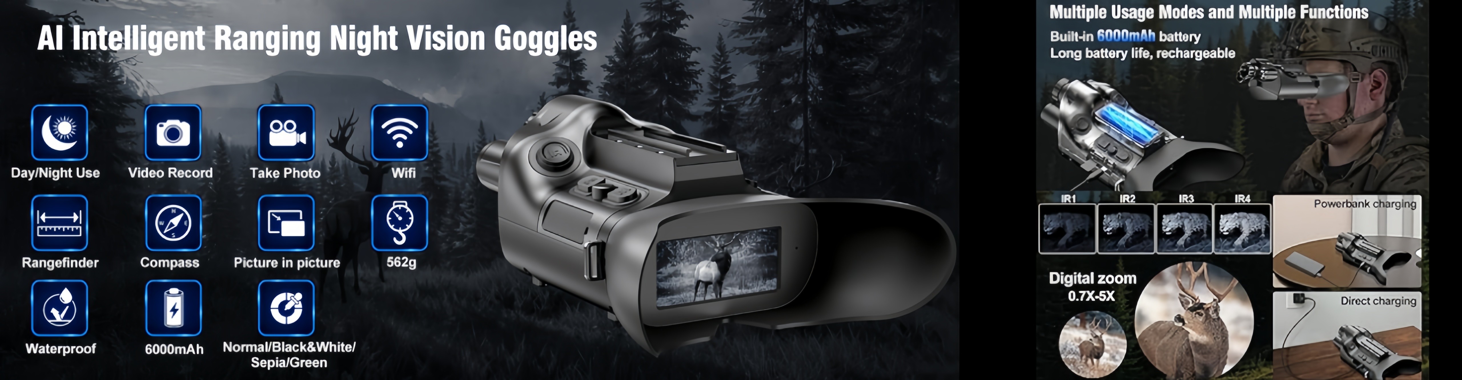 คุณภาพ Night Vision Goggles โรงงาน
