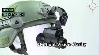 แว่นตามองกลางคืนแบบดิจิตอล 2K, หมวกกันน็อค NVG ติดตั้งสำหรับยุทธวิธี, การล่าสัตว์, PVS-14 Night Vision Monoc