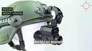 แว่นตามองกลางคืนแบบดิจิตอล NVG502K, ติดตั้งหมวกกันน็อคสำหรับยุทธวิธี, การล่าสัตว์, กล้องมองกลางคืน PVS-14